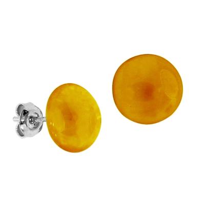 Paar Ohrstecker OSTSEE-SCHMUCK "- Klassisch - Silber 925/000 - Bernstein" Gr. 11, silber (silber 925, silberfarben, weiß), Ohrringe, Damen, 11, Silber 925 (Sterlingsilber)