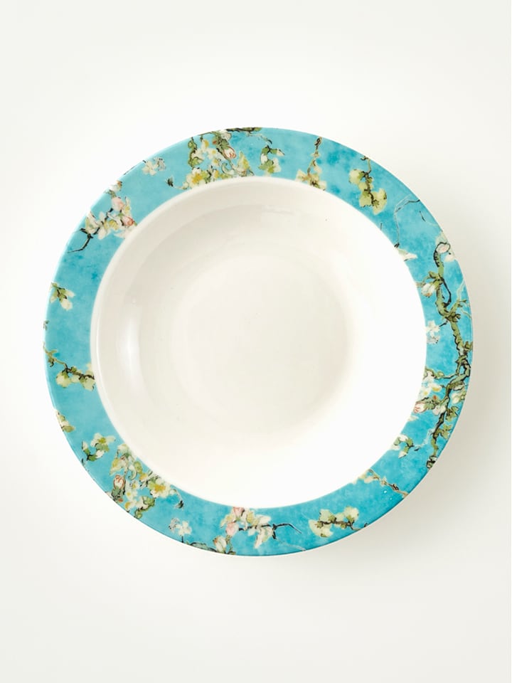BELLA MAISON Suppenschüssel "Van Gogh" in Weiß/ Türkis - Ø 16 cm - onesize