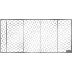 ACO Lichtschachtrost Streckmetall Breite 1250 mm, 400 mm