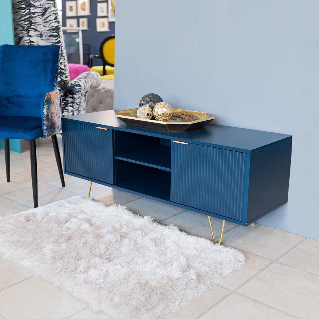 Fairmont Park Mitsuwa TV Stand for TVs up to 50" Blue 50"