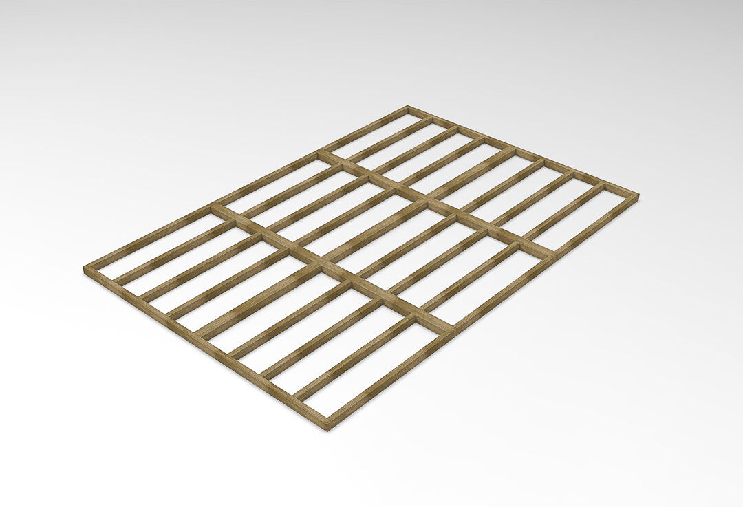 Forest Garden Solid Wood Base/Foundation Kit 300.6cm H X 442.5cm W X 7.5cm D
