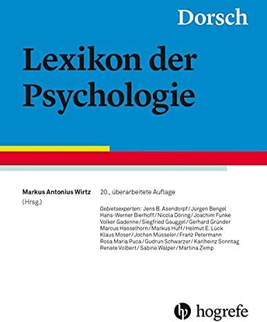 Wirtz, Markus Antonius - Dorsch - Lexikon der Psychologie - Preis vom 06.10.2026 07:26:00 h