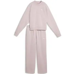 Puma Damen Freizeit / Mode Sommer GJ Anzüge Anzüge lang Da Loungewear Standard Sweat Suitt FL cl, Größe S in Pink Pink