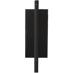 Wiltec, Briefkasten Zubehör, 10er Briefkastenanlage schwarz 2x5 Fächer Standbriefkasten Briefkasten
