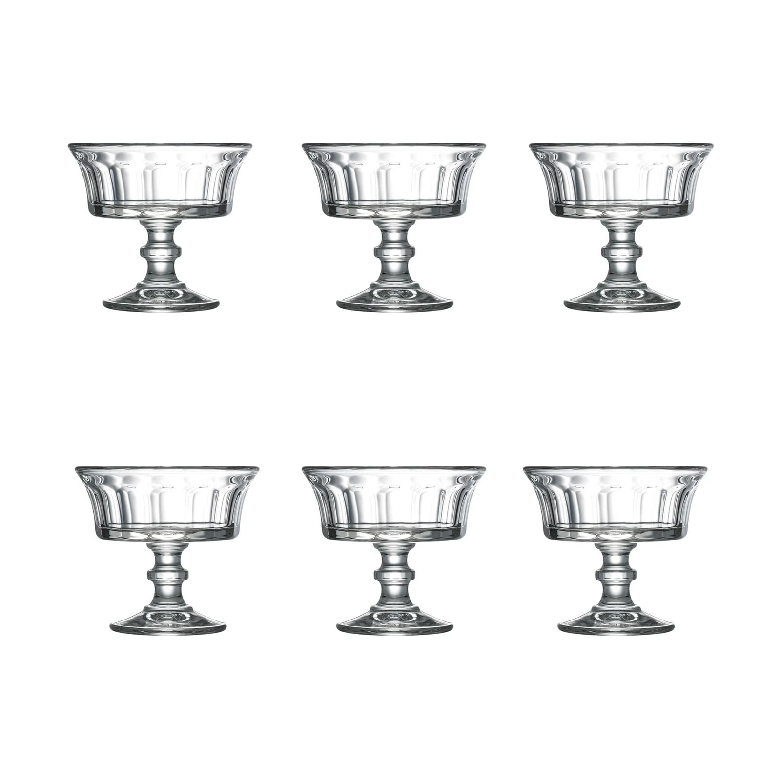 La Rochère Perigord Champagnecoupe 22 cl - Set van 6 - Transparant