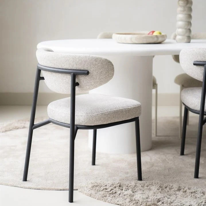 By Boo Eettafelstoel Jari Beige en Zwart