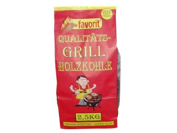 Favorit 4321740 2,5 kg houtskool voor barbecues - meerkleurig