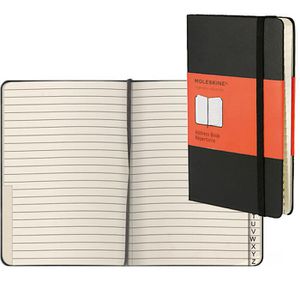 Moleskine Telefonbuch 701016 Pocket, A6, Register A - Z, schwarz
