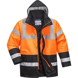 Warnschutz Winterjacke "S467" Traffic - XL - orange/schwarz