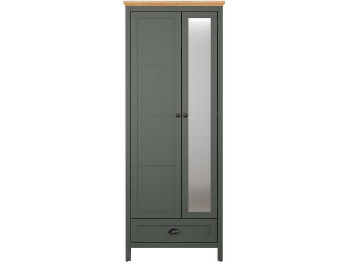 Garderobenschrank Stanton tannengrün MDF B 77 T 39 H 198 cm - Garderobenschrank