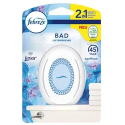 Febreze Bad Lufterfrischer Duftspender Aprilfrisch 7,5 ml Entfernt und Schütz vor festsitzenden Gerüchen, bis 45 Tage