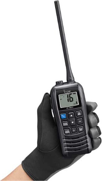 Icom Tragbare Marine-ukw-funkstation Ipx7 Ic-m37e 6w Silber Silber One Size