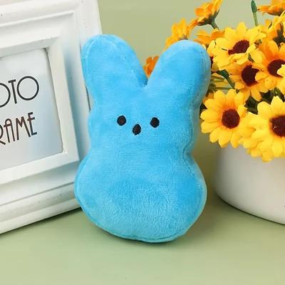 Uplift Treasures Easter Bunny Plush Dog Chew Toy blue