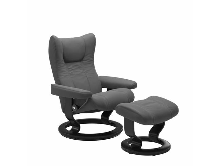 Stressless Wing Sessel Classic wahlweise mit Hocker - Leder Bati