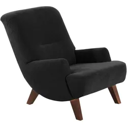 COCKTAILSESSEL Kajsa Velourstoff schwarz