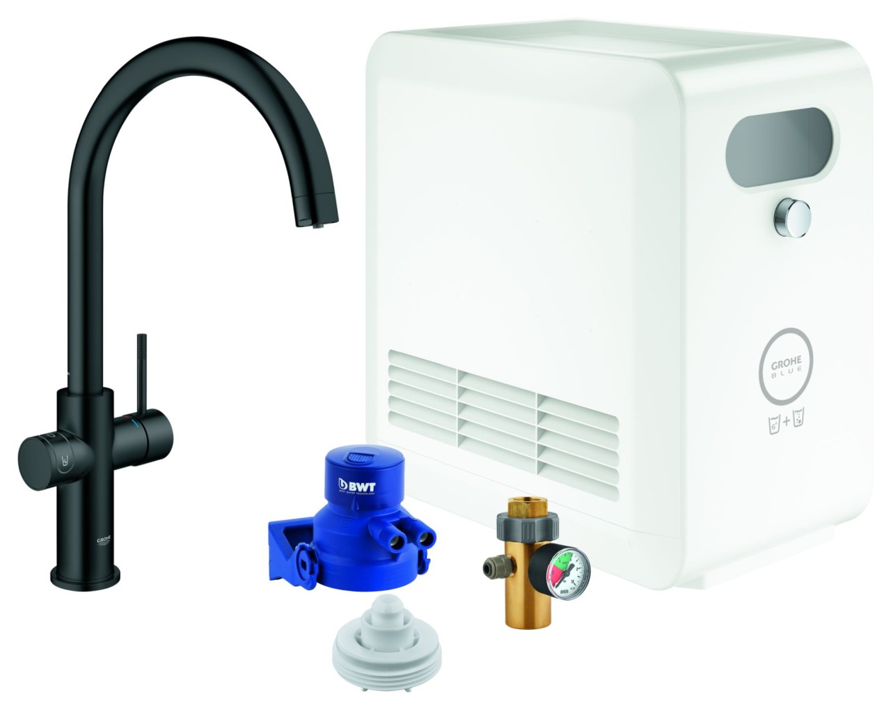 GROHE Starterkit GROHE Blue Professional 31323_2 C-Auslauf BT/WIFI velvet black, 31323KS2 31323KS2