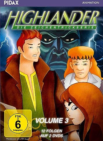 Frederic Dybowski - Highlander - Die Zeichentrickserie, Vol. 3 / Weitere 12 Folgen der kultigen Abenteuerserie (Pidax Animation) [2 DVDs] - Preis vom 30.09.2026 22:30:23 h
