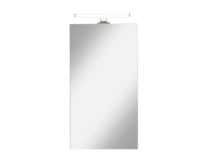 Xora Badezimmerspiegel, Weiss, Glas, rechteckig, 37.7x69.4x3 cm, Badezimmer, Badezimmerspiegel, Badspiegel
