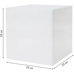 8 seasons design LED-Dekoleuchte Shining Cube 33 cm (RGB)