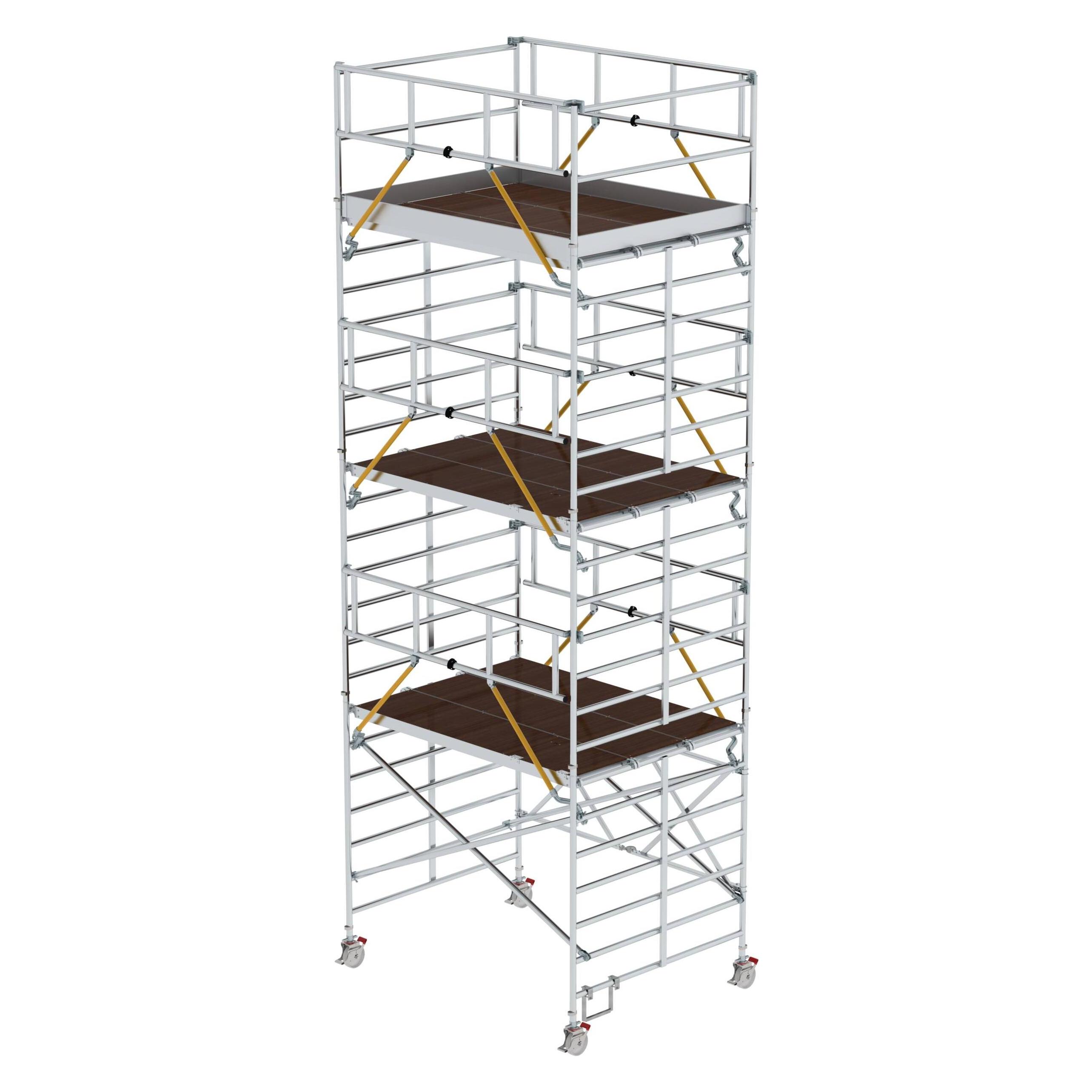 Munk Klappgerüst SG mit Dreifach-Plattform Plattformhöhe 6,43 m (Gerüst, 261.10 cm) (115565)