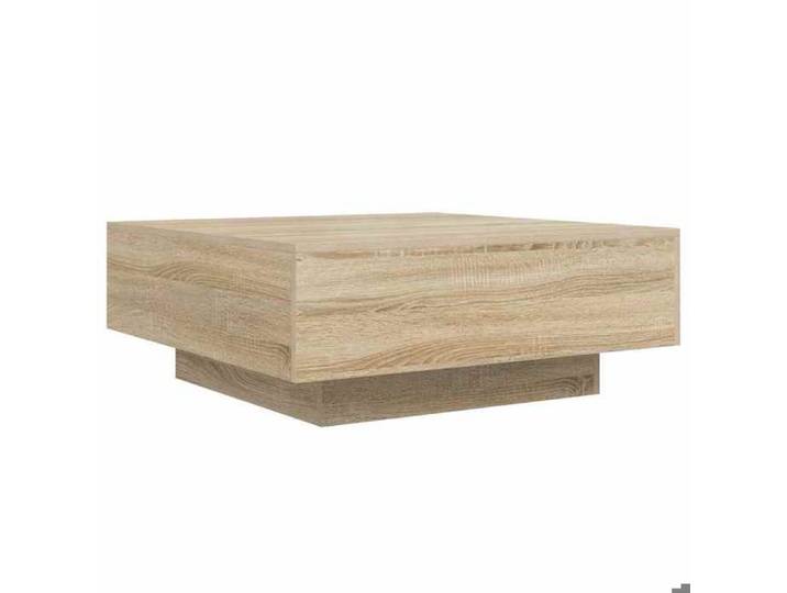 Table basse - - Table de salon - bois d'ingénierie - chêne sonoma - 80 x 80 x 31 cm 775obn12l
