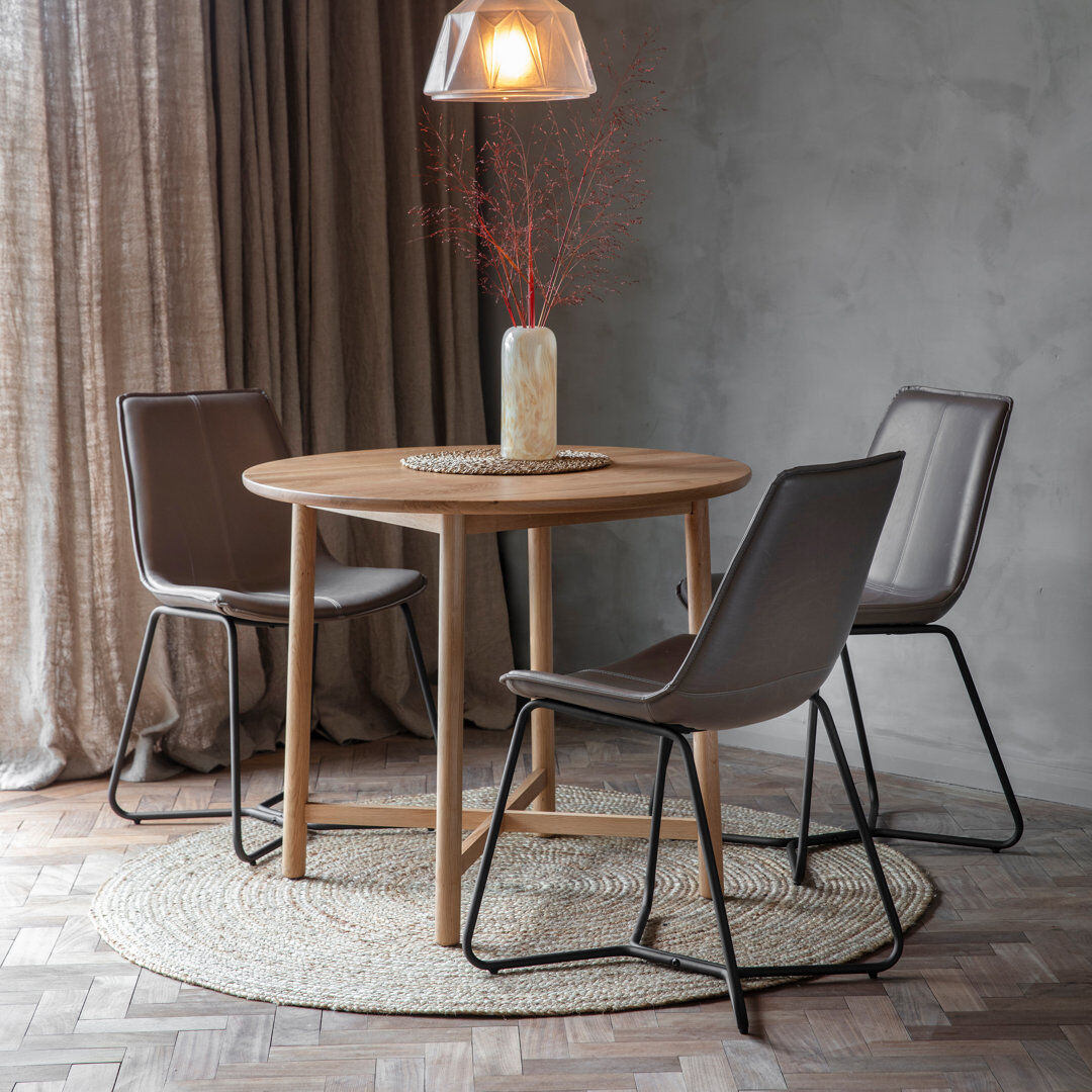 Mercury Carnot 46.5cm H Upholstered Side Chair in Brown Ember 86cm H X 49cm W X 55cm D
