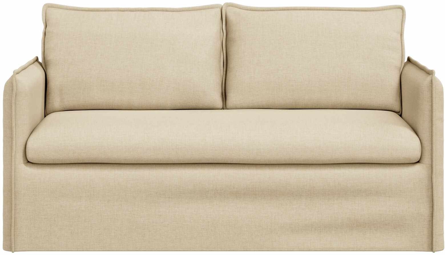 vidaXL Canapé Crème 156 x 82 x 85 cm tissu
