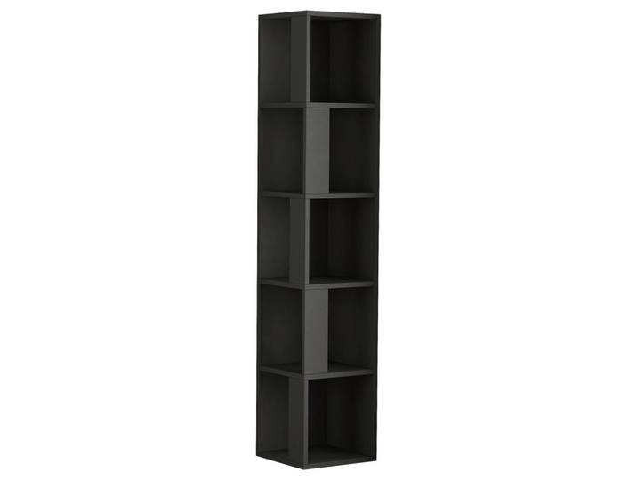 Livetastic Eckregal, Anthrazit, 4 Fächer, 32x159x32 cm, stehend, Wohnzimmer, Regale, Eckregale