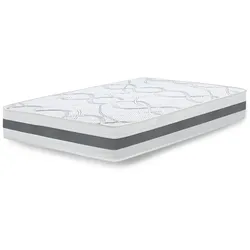 THE WHITE STONE Doppelmatratze 170x190 Carbon Premium Quality, Antibakteriell, Anti-Milben, Anti-Allergie.| Höhe 20 cm | Fabriqué en Italie
