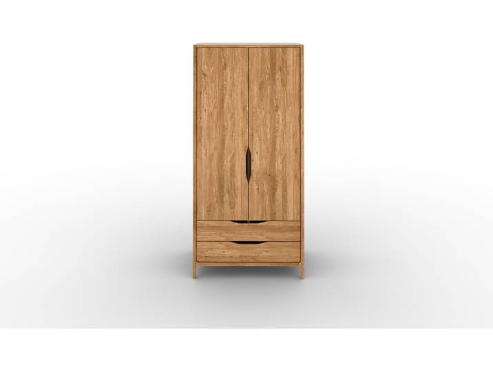 byoak Kleiderschrank TWIG aus Massivholz Wildeiche Naturgeölt