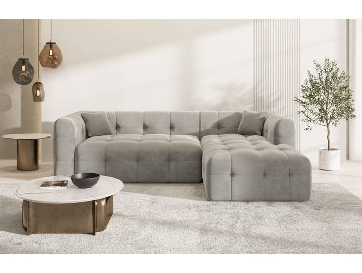 Couch Sevilla L-Form in Stoff