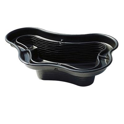 Fertigteich UBBINK "Calmus SIV", schwarz, B:145cm H:50cm L:215cm, Polyethylen (PE), Teichschalen