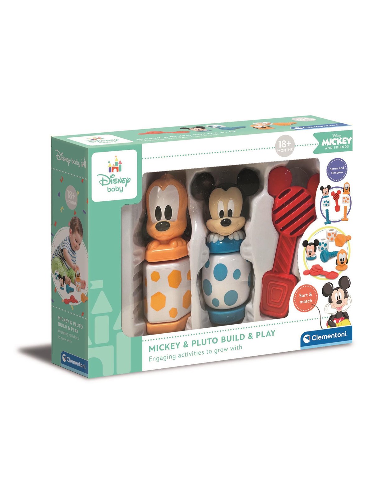 Clementoni Mickey & Pluto - Bauen & Spielen