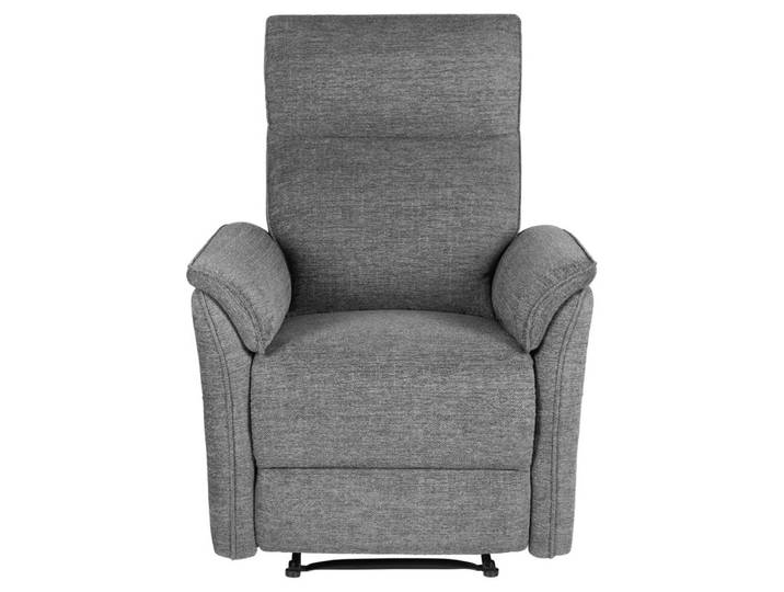 Fauteuil relax manuel MARLON tissu gris foncé