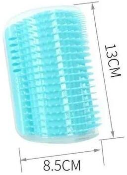 Inspire Essentials PurrSpa Cat Corner Scratcher And Self Grooming Brush With Catnip 4
