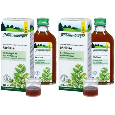 Melissen Saft Schoenenberger 2x 2x200 ml