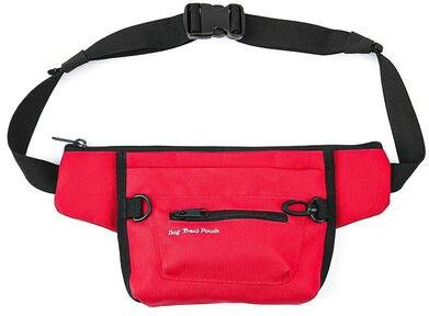 Uplifted Goods Quality Professional Dog Training Treat Bag With Magnetic Opening red