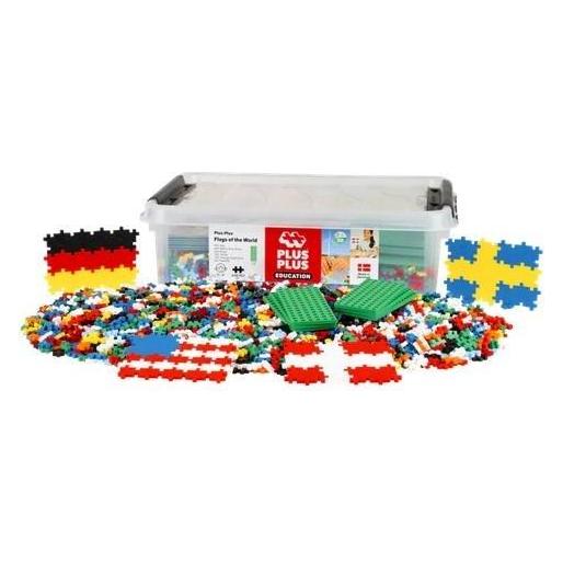 Plus-Plus Blöcke Lernen, Flaggen zu bauen 2400el (48996862)