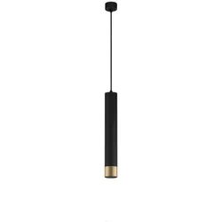 Nova Luce 9911530 Picto GU10 Pendelleuchte Schwarz, Gold