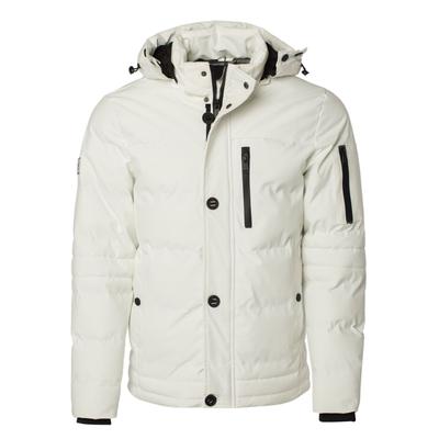 Winterjacke CARISMA "CARISMA Jacke 1241 Winterjacke", Herren, Gr. XL, weiß (ecru), Obermaterial: 100% Polyester PES. Futter: 100% Polyester PES. 100% Polyester PES., uni, regular fit, Jacken Winterjacke, mit Kapuze