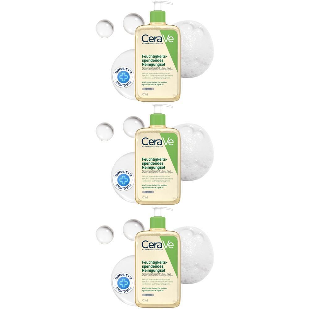 Cerave Reinigungsöl x3 3x473 ml Gel