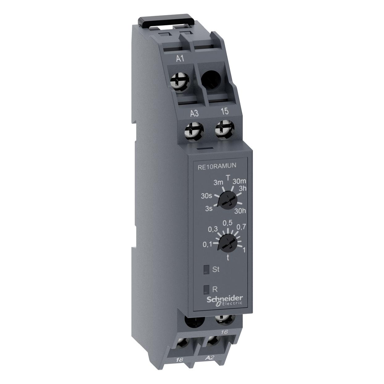 Schneider Electric Automatisierungsmodul: Zeitrelais 0,01s÷30h SPDT 250VAC/5A (RE10RAMUN)