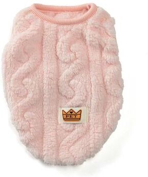 Uplift Essentials Ultra Soft Fleece Pet Thermal Pullover pink s