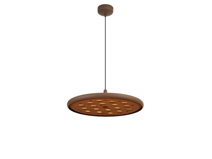Suspension\, Suspension Led Acustic Marron En Aluminium\, Mantra