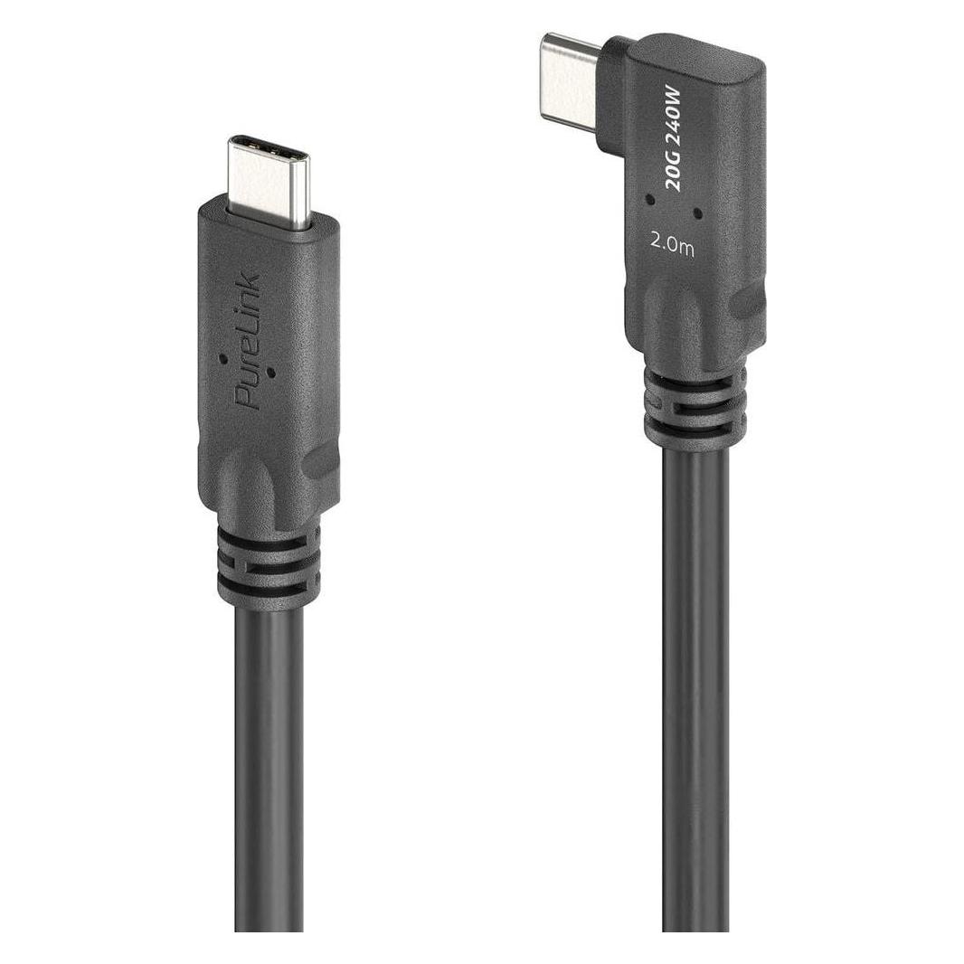 PureLink MicroX4 USB4-Kabel USB C - USB C 2 m (2 m, USB 4, 240 W) (PI6620-020)