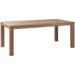 GARTENTISCH Eukalyptusholz hellbraun 190/105 cm Monsano