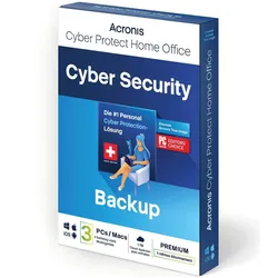 Acronis Cyber Protect Home Office Premium - 3 Computer + 1TB Cloud Storage - 1 year subscrip für Windows & Mac OS & Android & iOS