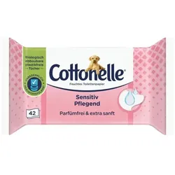 Cottonelle 42er-Pack Feuchtes Toillettenpapier Nachfüller »Sensitiv Pflegend« weiß