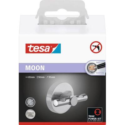 Tesa MOON Garderobenhaken (L x B x H) 65 x 50 x 35mm Silber Inhalt: 1St.