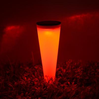 United Circular Cone Solar Wall Lamp Colorful Outdoor Garden Light colorful Light